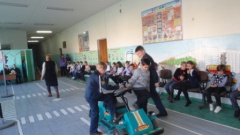 Занятие «Безопасное поведение на дорогах» для обучающихся  МОУ Вышеславской ООШ.