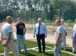 Андрей Забаев проверил ход работ по строительству футбольного стадиона