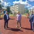 Глава района Алексей Комаров проверил ход работ по благоустройству территорий в рамках губернаторского проекта «Решаем вместе».